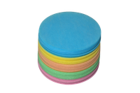 obleas de colores redondas acabado liso para turrones pasteleria
