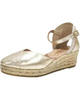 de GAIMO ALPARGATA CASUAL DE PIEL CON CUNA DE YUTE CARRARA