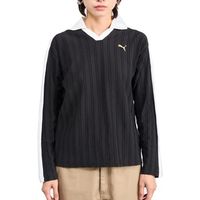 puma yellow polo relaxed long sleeve pol para mujer