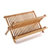 escurreplatos en bambu marron