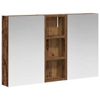 juego de muebles de bano  armario de bano con estante 3 piezas 80 x 105 x 50 cm