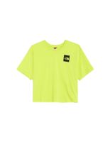 camiseta de montana the north face cropped fine verde mujer