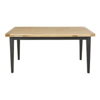 mesa de comedor extensible de mango macizo de 160 a 240 cm
