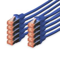 digitus 10x cable de red cat6 sftp s-stp 025 m azul