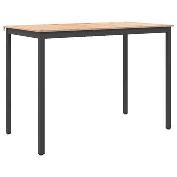 Mesa De Bar Natural 150 X 80 X 105 Cm Madera De Pino Macizo