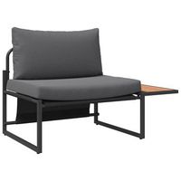 conjunto de sofas de jardin 2 piezas  mueble de jardin antracita acero