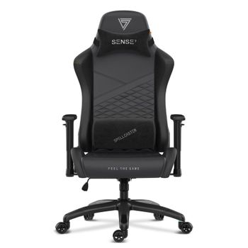 SENSE7 Spellcaster Senshi Edition XL Silla Gaming de Ecopiel Ergonómico Soporte Lumbar Negra