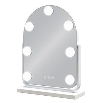 Espejo Maquillaje Hollywood Led, Táctil, 3 Modos, Regulable, 25x30 Cm