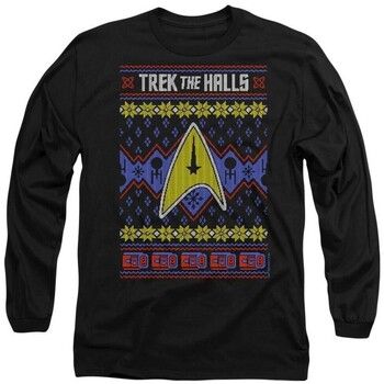 Star Trek Tops y Camisetas Trek the Halls Ugly para hombre