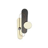 decoracion pared metal pvc 96x5x406 moderno