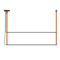 lampara colgante led rene horizontal duo