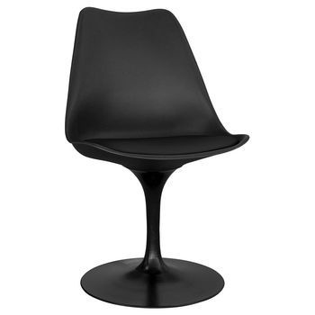 Silla De Comedor - Silla Giratoria Negra -tulip Negro