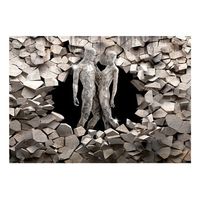 papel pintado 3d - love made of stone 150x105 cm