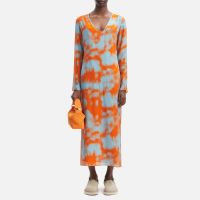 samsoe samsoe alina tie-dye chiffon dress - s