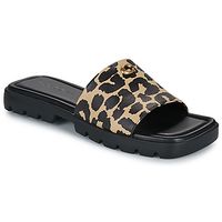 coach sandalias florence leopard print sandal para mujer