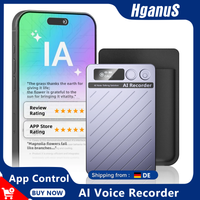 grabadora de voz portatil hganus con ia control por aplicacion bateria de 64 gb transcripcionresumen por ia aplicacion chatgpt-4 bluetooth 53 para telefono