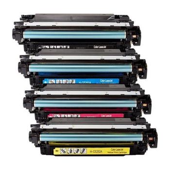 Compatible Multipack HP Colour LaserJet CP3520 Printer Toner Cartridges (4 Pack) -CE250X