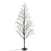 decoracion exterior arbol iluminado flores h120cm 1000 led blanco calido con transformador - feeric lights  christmas