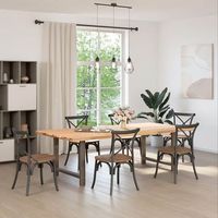 patas para mesarpierna de mesa de centro de acero natural 2 uds 100x72-73 cm