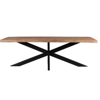 Mesa de comedor 8/10 personas 220 cm en madera maciza