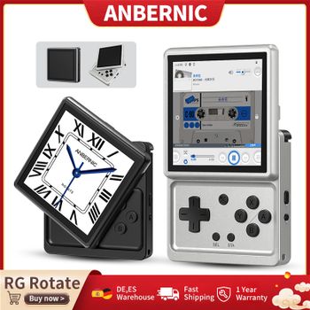 Consola de Juegos Retro Portátil Anbernic RG Rotate con Pantalla Giratoria IPS de 3.5