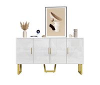 aparador de mdf y panel de particulas con 4 puertasblanco