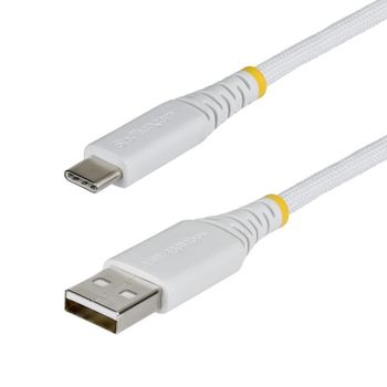 Cable Cargador USB-A a USB-C StarTech 3 m 15W Trenzado Blanco