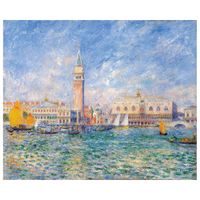 cuadro lienzo - vista de venecia palacio ducal renoir cm 50x60