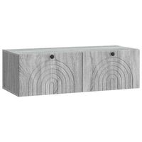 mueble para tv de pared gris sonoma 99 x 41 x 30 cm vidaxl