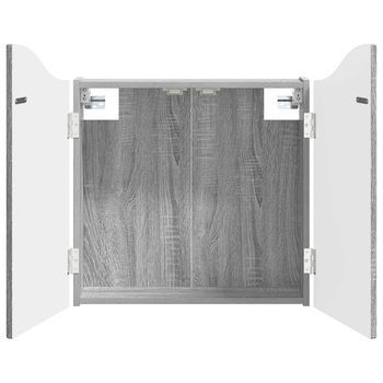 Armario Para Dianas Sonoma Gris 56 X 12 X 63 Cm Vidaxl