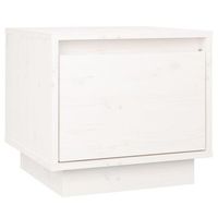 mesita de noche 34x35x32 cm madera - blanco