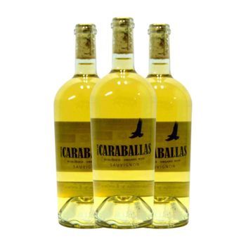 Finca Las Caraballas Vino Blanco Caraballas Vino Joven 75 Cl 12% Vol. (pack De 3 Unidades)