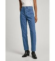 pepe jeans para mujer pl204722 jeans rectos uhw diamond azul 2530 casual algodon denim