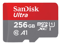 sandisk ultra microsdxc 256gb  sd adapter 150mbs a1 class 10