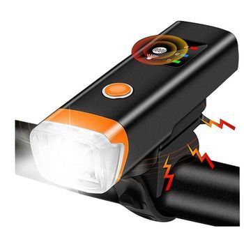 Juego De Luces Para Bicicleta, Juego De Luces Para Bicicleta Superbrillantes, Faro Para Bicicleta, Sensor De Brillo Inteligente, Con Indicador De Encendido, Modos De Iluminación Ajustables, Recargable Por Usb, Para Todas Las Bicicletas De Montaña Y Car