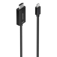 adaptador aisens a125-0889 mini displayport a hdmi 4k 3 m negro