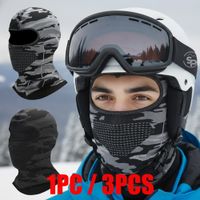 1 ud3 ud pasamontanas calido de invierno para hombre unisex elastico transpirable mascara facial completa para ciclismo motocicleta esqui bufanda para exteriores