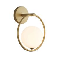 aplique metal y vidrio  30 cm