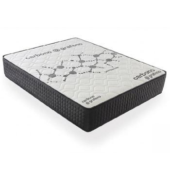 Colchón 90x200 Viscoelástico Alta Gama 30 Cm, Alta Firmeza Para Dolores De Espalda, Tejido Carbono-grafeno, Airflex Technology® E Independencia De Lechos