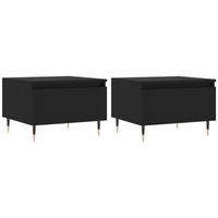 mesas de centro 2 uds madera de ingenieria negro 50x46x35 cm vidaxl