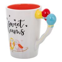taza de desayuno multicolor 15x9x115h cm