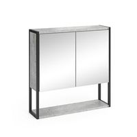 armario con espejo para bano fyrk 60 x 606 cm vicco