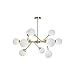 lampara de techo analu 12xg9 al56xd70cm oroblanco
