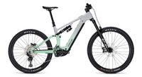 focus sam   6 8 shimano deore 12v 600wh mx  29 27 5    bicicleta electrica de montana con suspension integral gris verde 2025