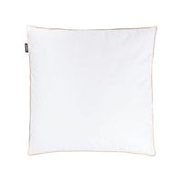 almohada de plumas y plumon de pato de perfil alto para cama triple compartimento funda de algodon de primera calidad blanco 80 x 80 cm etna