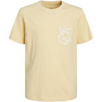 jack  jones camiseta 12253977 jorlafayette pocket tee ss crew neck jnr italian straw para nino