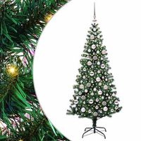 arbol de navidad  decoraciones de navidad artificial preiluminado verde 180 cm