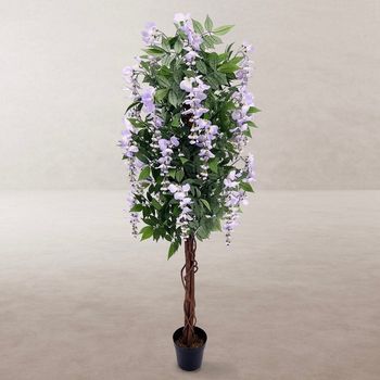 Lolahome Planta Artificial Glicinia Para Interior Y Exterior, 150 Cm Monty