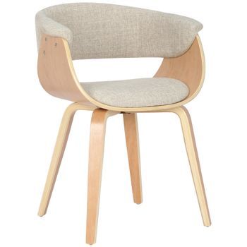 Silla Bruce Tela Crema 55x60x75 Cm Clp