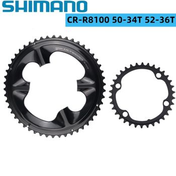 Plato Shimano Ultegra R8100 12s para FC-R7100 R8100 34T/50T/50-34T CR-R8100 de corona Shimano Original para Di2 R8100 R8170 R8150